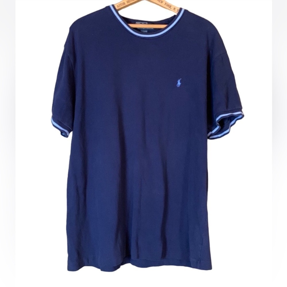 Polo by Ralph Lauren blue short sleeve shirt with logo Size Large